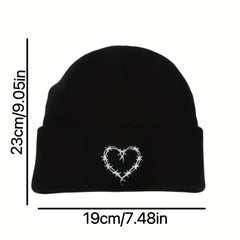 Heart shaped Knitted Hat Hip hop Hat Beanie Hat For Men And Women