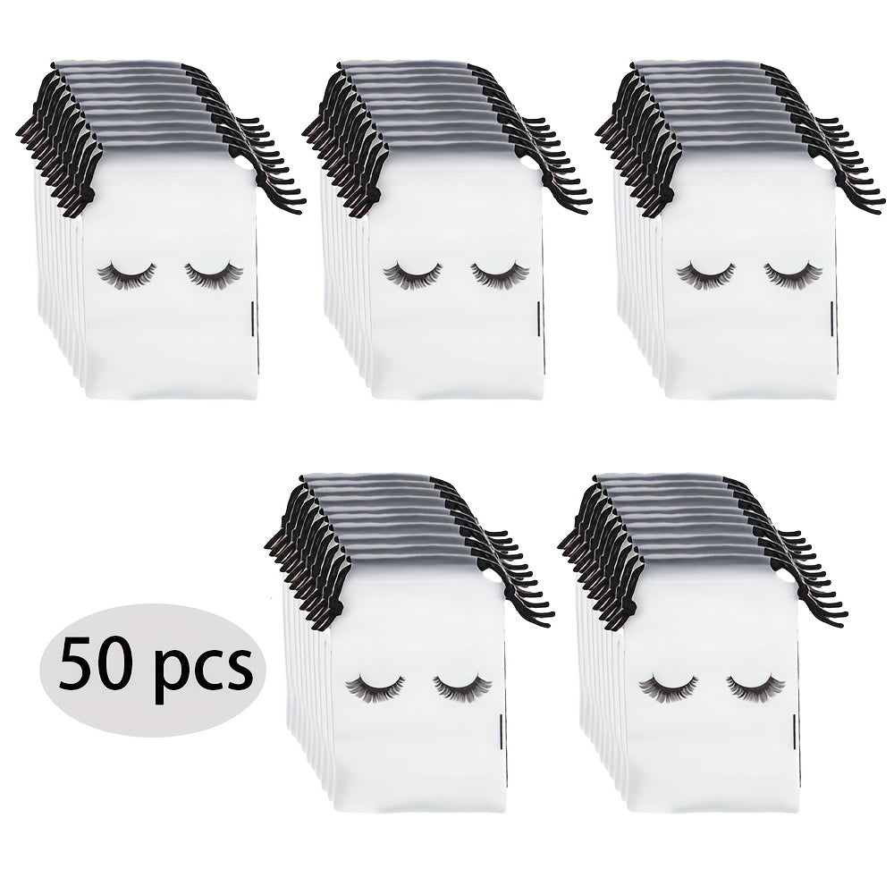 50pcs Reusable Eyelash Aftercare Bags with Drawstring