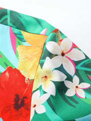 Men's Floral Hawaiian Shirt - Short Sleeve Button-Up for Summer