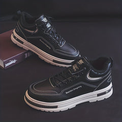 Men's Fuzz Lined Lace-up Ankle Boots - Casual Walking Shoes
