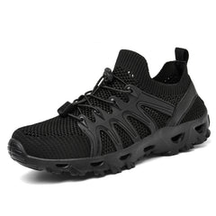 Women's Outdoor Hiking Sneakers Lace Up Flat Sports Shoes