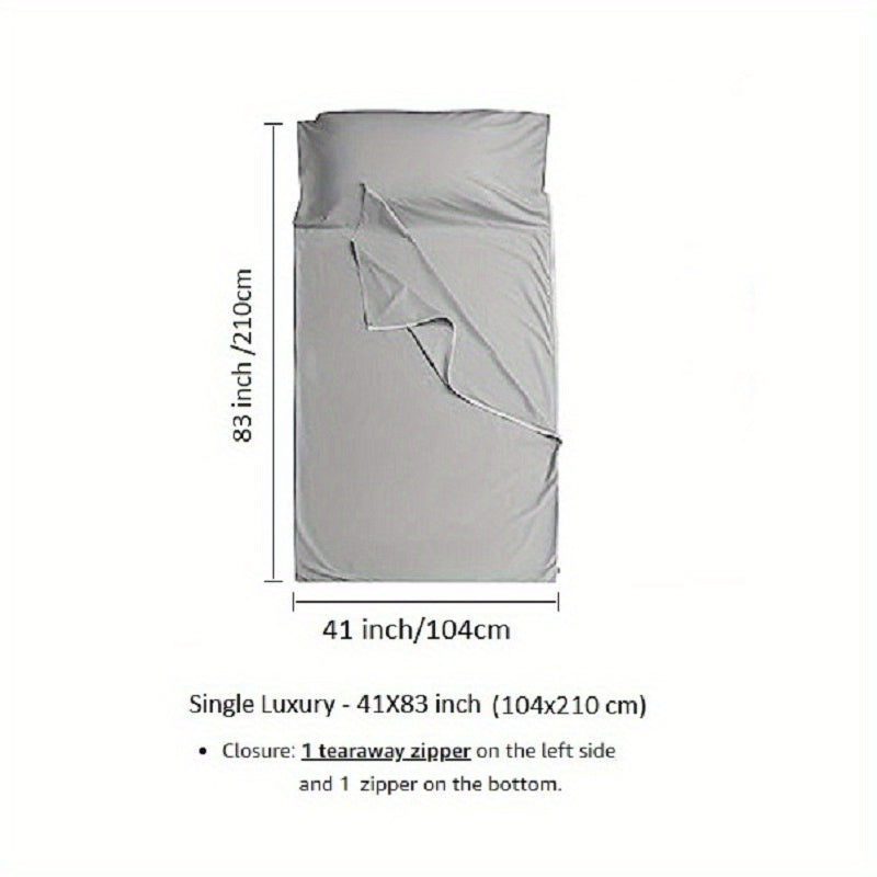 1pc Ultralight Sleeping Bag Liner for Adults - Camping, Travel, Hostels