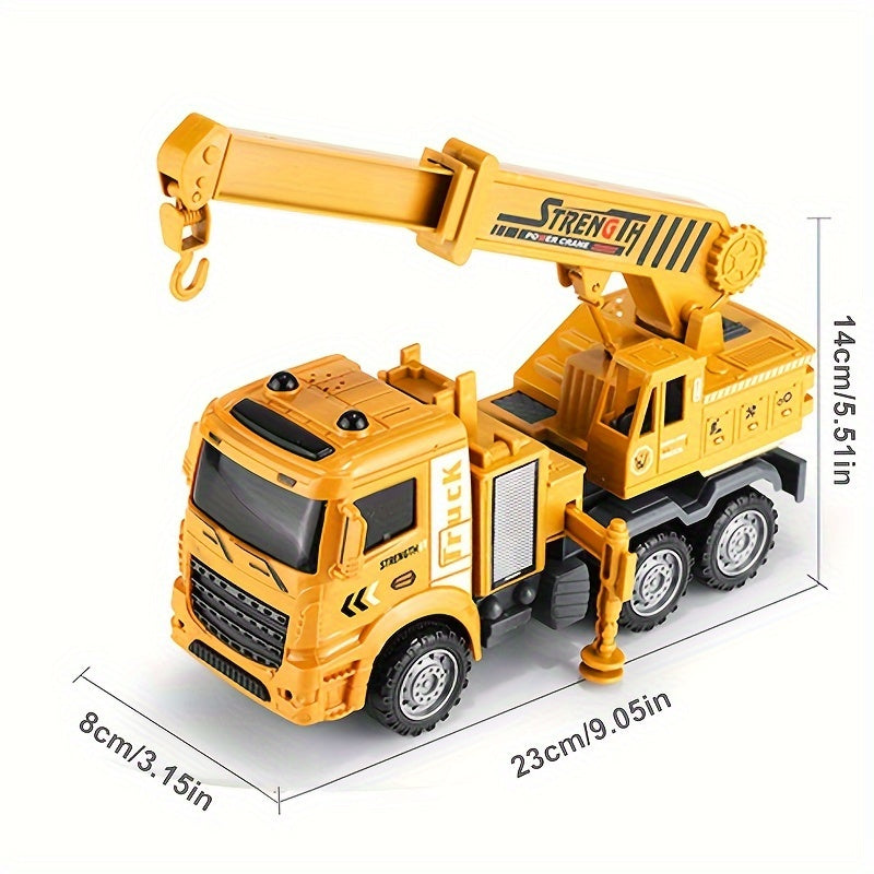 Car Crane Model Vehicle Pull Back Toy Car Kids Gift