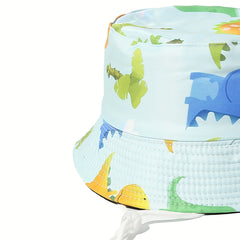 Kids' Dinosaur Sunshade Bucket Hat for Outdoor Protection
