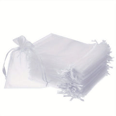 100pcs Solid Organza Gift Bag 7x9cm For Jewelry Candy