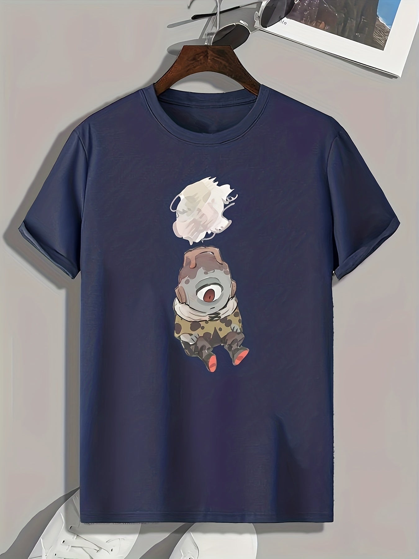 Creative Painting Print Men's Graphic T-shirt for Summer