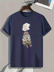 Creative Painting Print Men's Graphic T-shirt for Summer