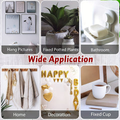100pcs Double Sided Tape Stickers - Round and Square Adhesive Sticker Set