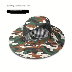 Camouflage Sun Hat for Fishing Mountaineering Camping UV Protection