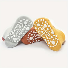 3 Pairs Cute Animal Floor Socks for Toddlers