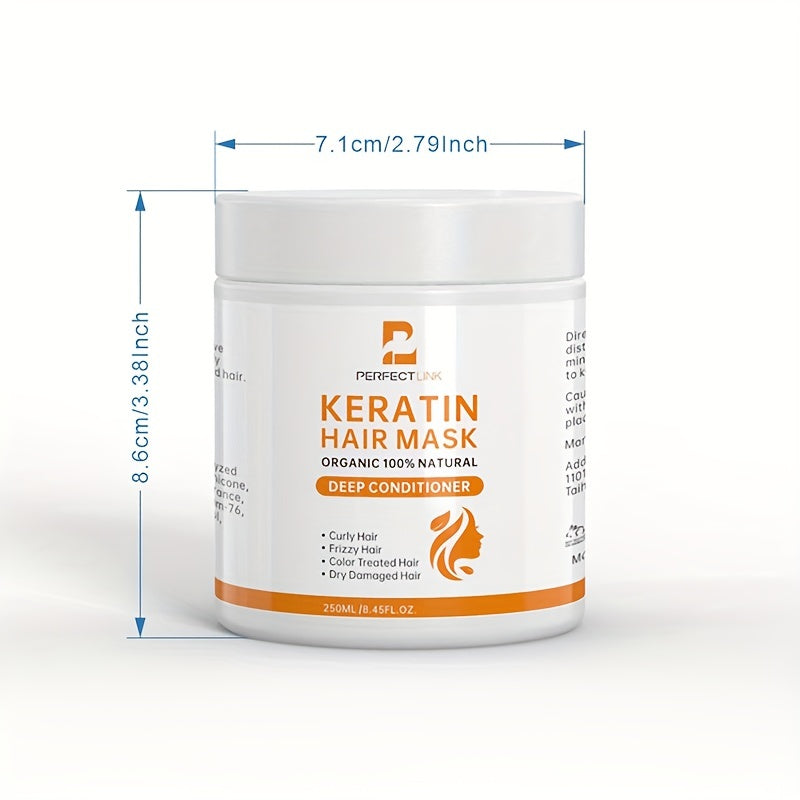 250ml Keratin Hair Mask Deep Conditioner Biotin Protein Hair Mask