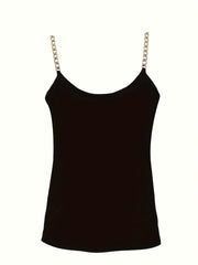 Chain Spaghetti Strap Top Sleeveless Cami For Summer Women