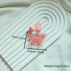 Butterfly Keychain Cartoon Bag Decoration Pendant