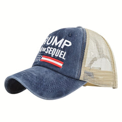 Letter Embroidery Trucker Hat Mesh Baseball Cap for Women & Men