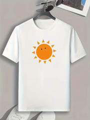 Sun Print Men's Graphic T shirt Casual Comfy Tees For Summer Mens Clothing