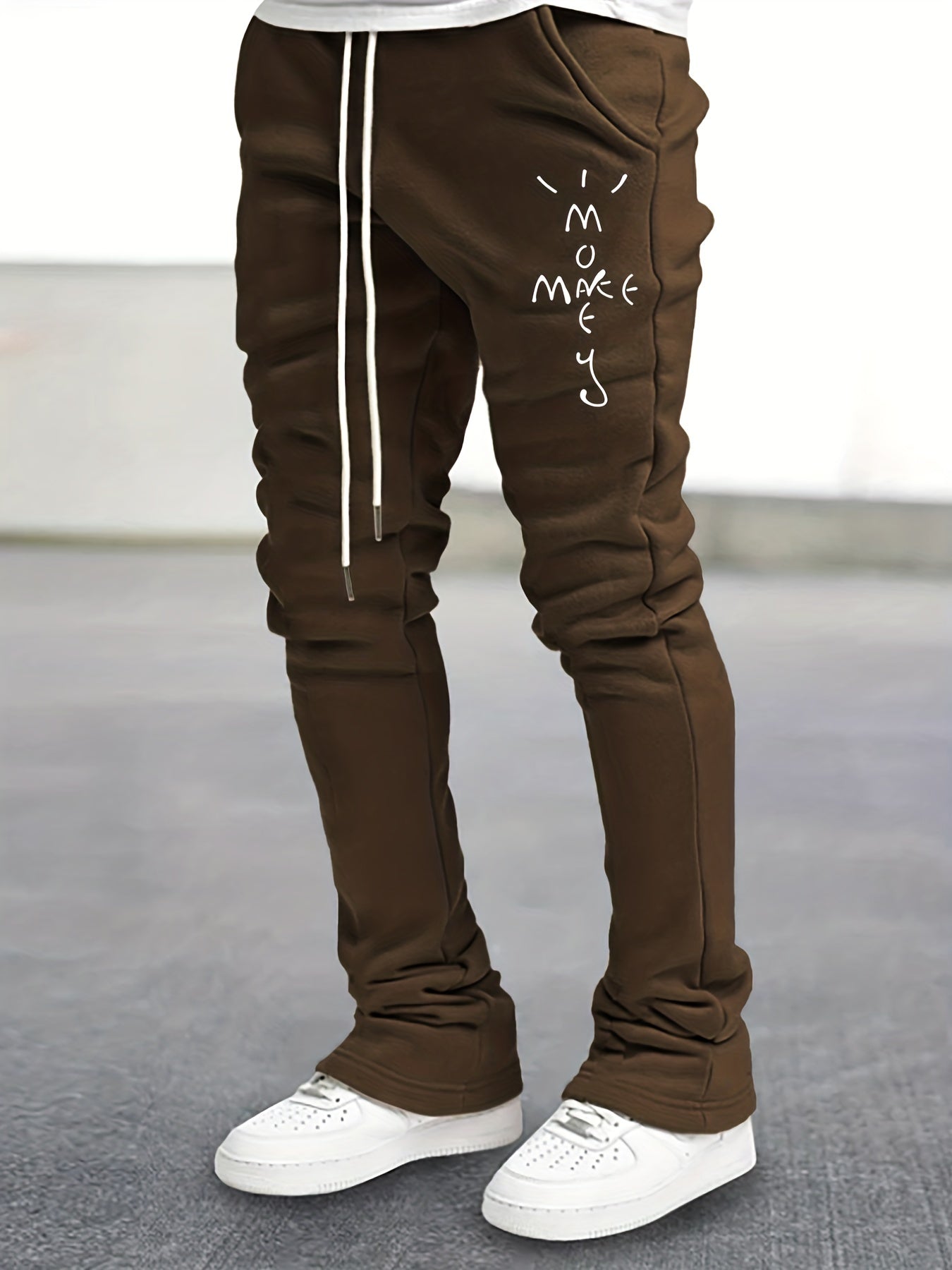 Men's Comfy Flared Trousers Casual Stretch Hip Hop Joggers