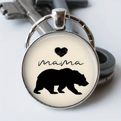 Vintage Bear Love Keychain Boys Bag Wallet Accessory