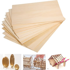 Wooden Craft Board 5mm - DIY Wood Block for Small Houses