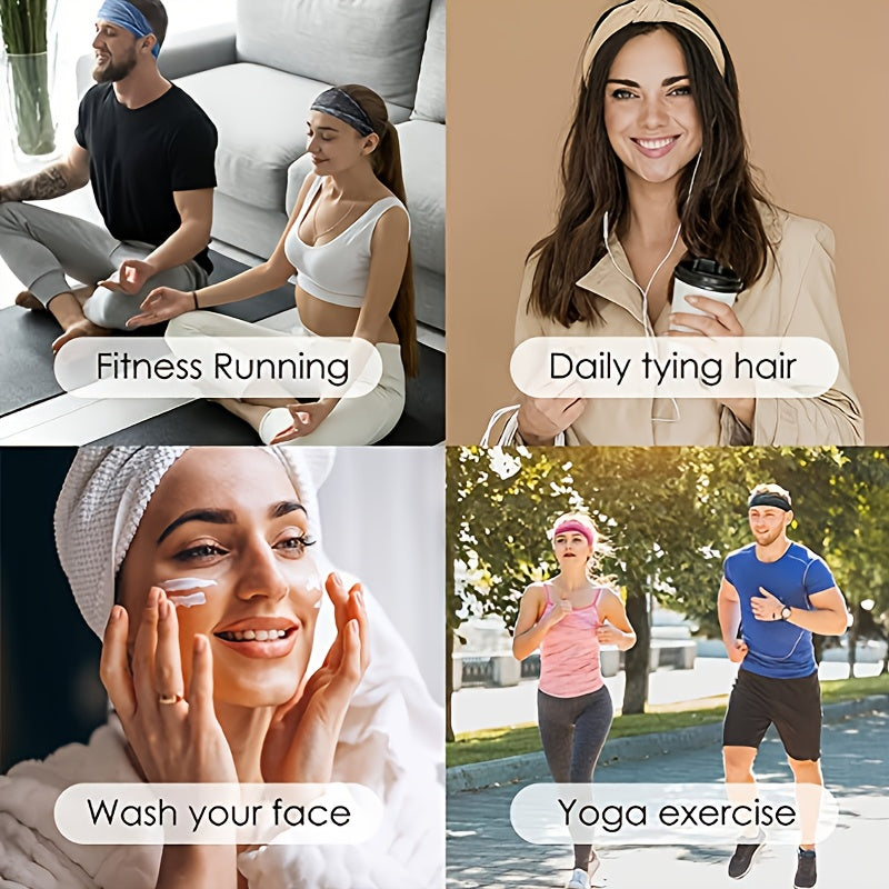 Green Workout Headband for Sports - Moisture Wicking