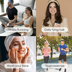 Green Workout Headband for Sports - Moisture Wicking