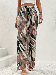 Wide Leg Belted Pants for Women