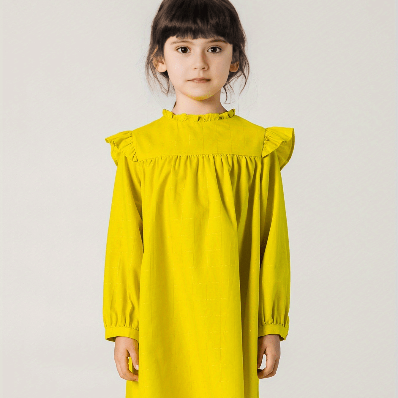 MARC&JANIE Toddler Girls Ruffles Frill Trim Neck Princess Dress