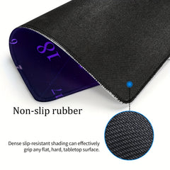 Square Mousepad 20x24cm Home Office Rubber Sewn Border Slide Mousepad