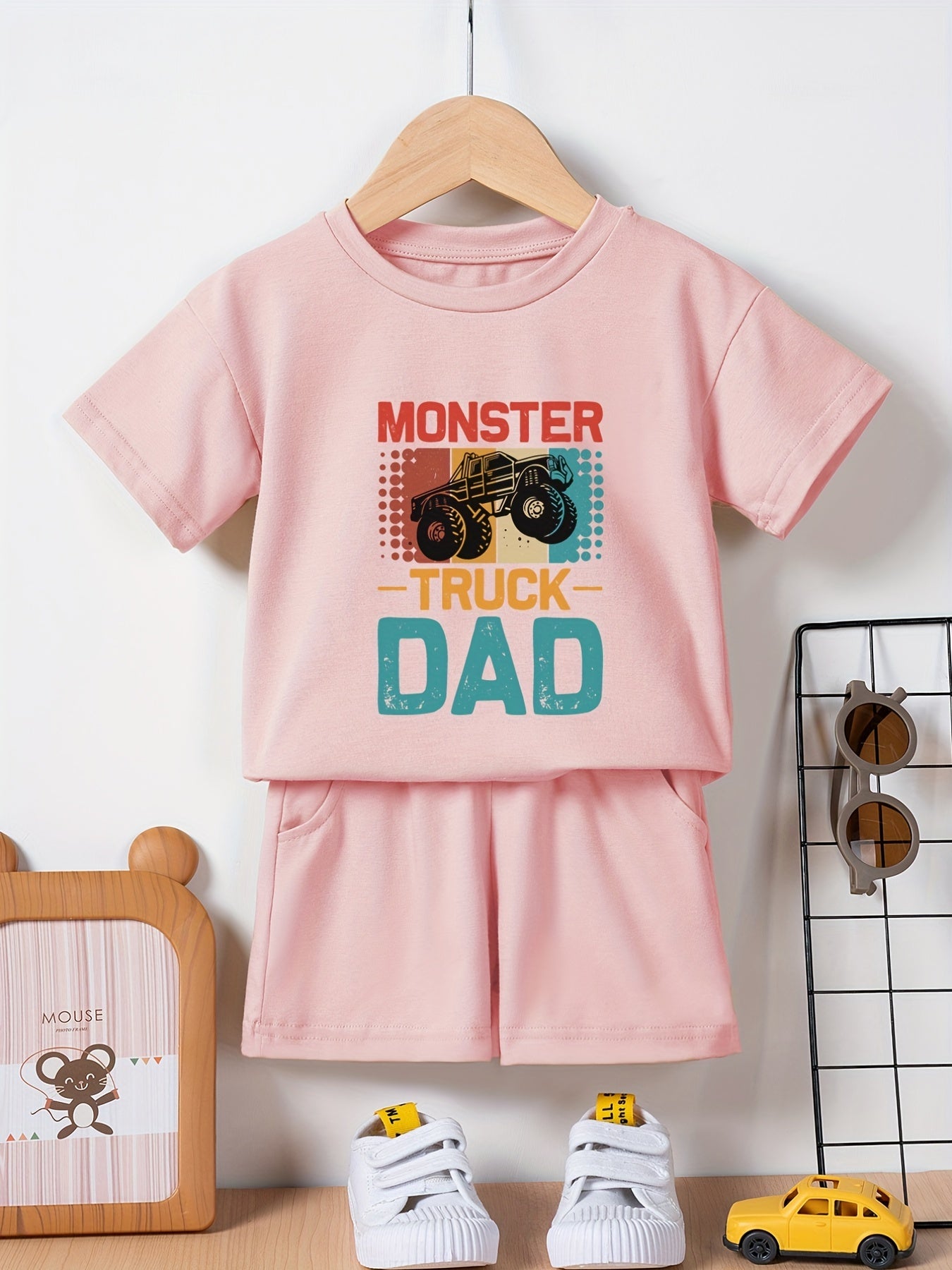 Boys Summer Bear Tracksuit Set Casual T-shirt and Shorts Kids Outfits