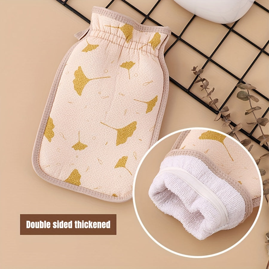 2-in-1 Bath Gloves Dead Skin Remover & Body Scrubber for Exfoliating Skin