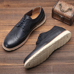 Men's Brogue Derby Shoes Non Slip Dress Shoes For Wedding Business