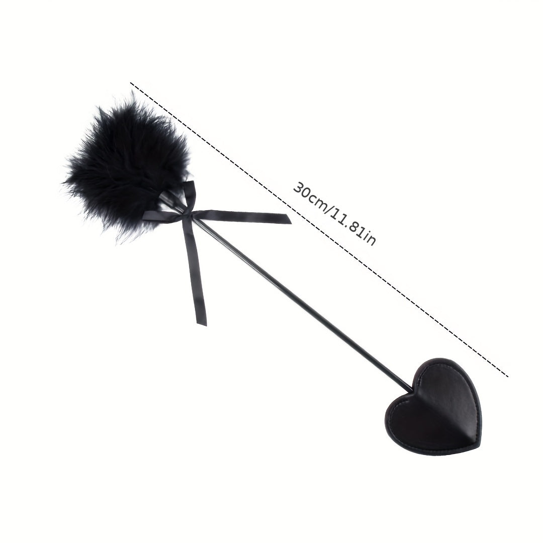 Outdoor PU Feather Whip Equestrian Accessories for Costume Party
