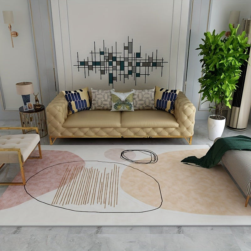 Floral Print Area Rug Anti Fatigue Soft and Comfortable