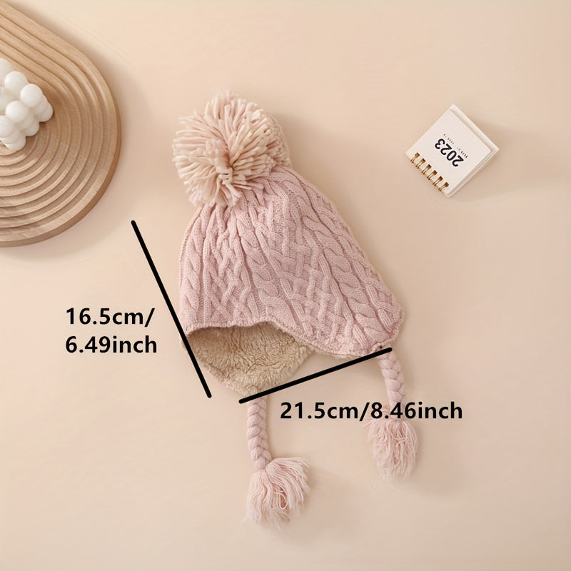 Winter Windproof Baby Beanie Hat for 6-24 Months