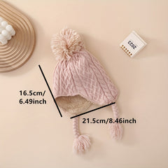Winter Windproof Baby Beanie Hat for 6-24 Months