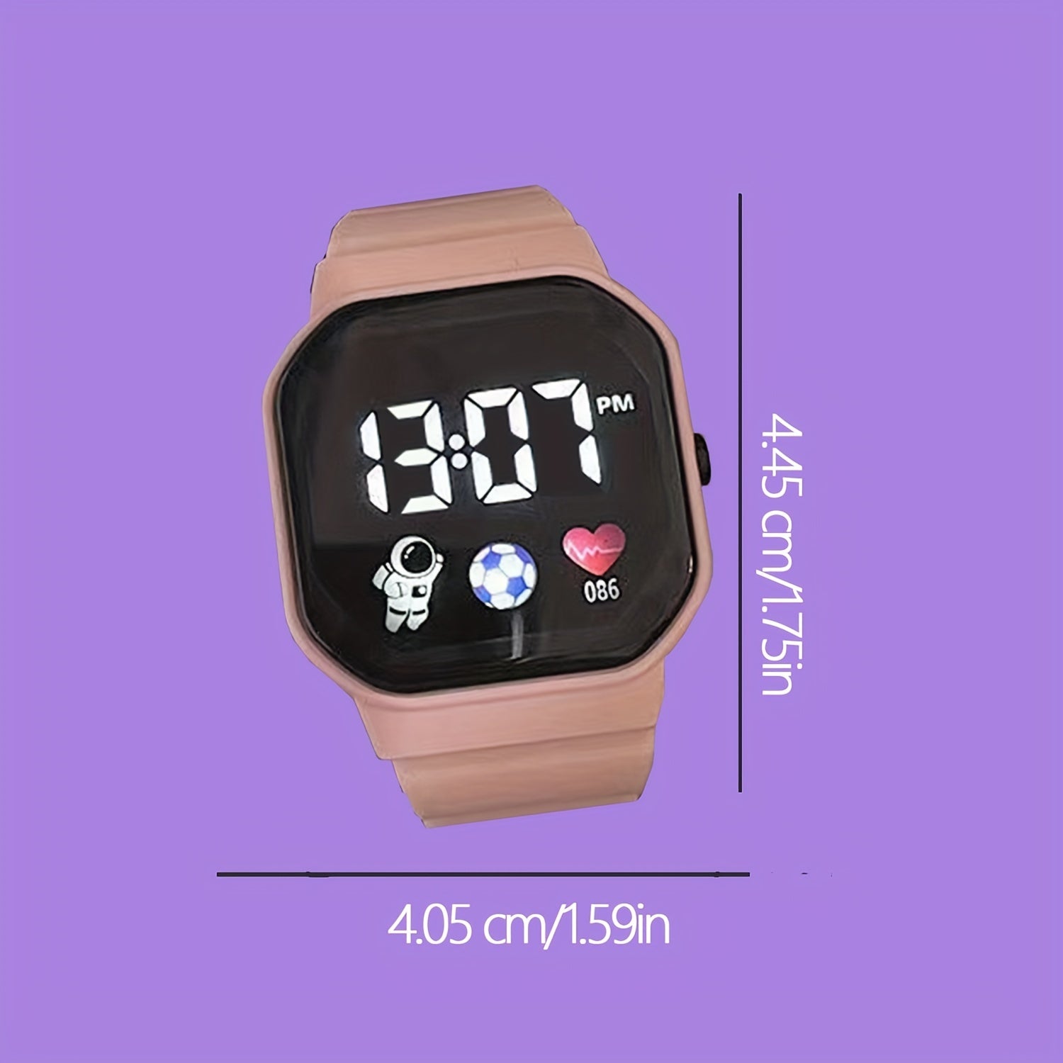LED Screen Watch With Silicone Band - Holiday Gift