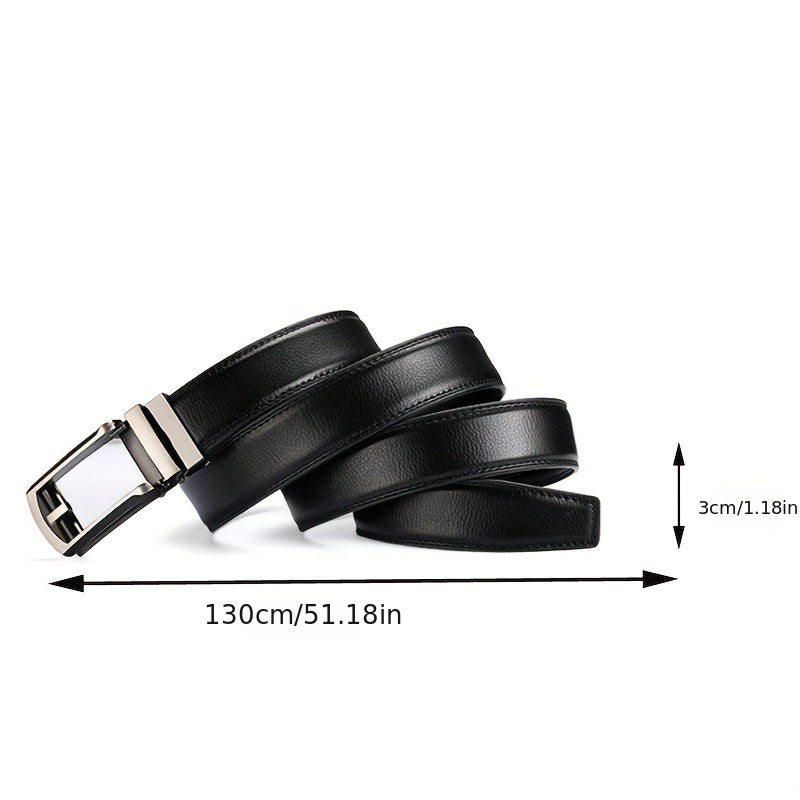 Men's Faux Leather Quick Release Buckle Belt Business
