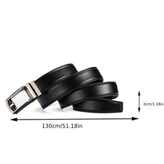 Men's Faux Leather Quick Release Buckle Belt Business