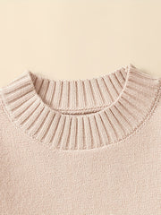 Baby's Sweater Set Long Sleeve Top & Skirt Outfit