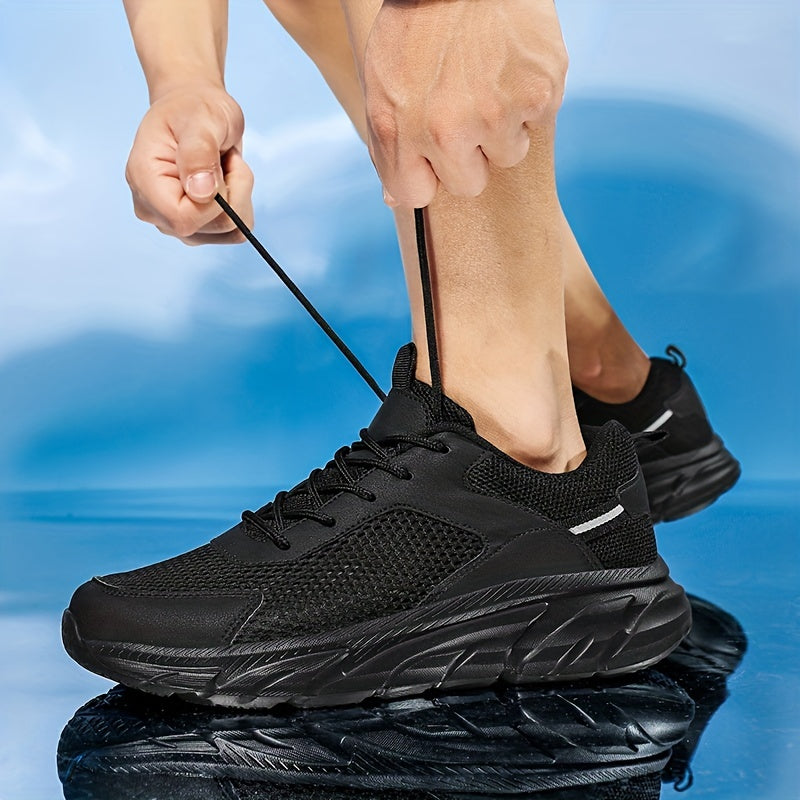 Men's Breathable Lace Up Mesh Sneakers Casual Running Shoes