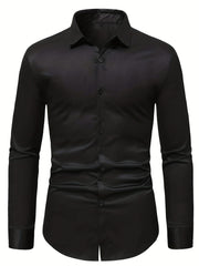 Men's Formal Button Up Shirt for Business Occasion