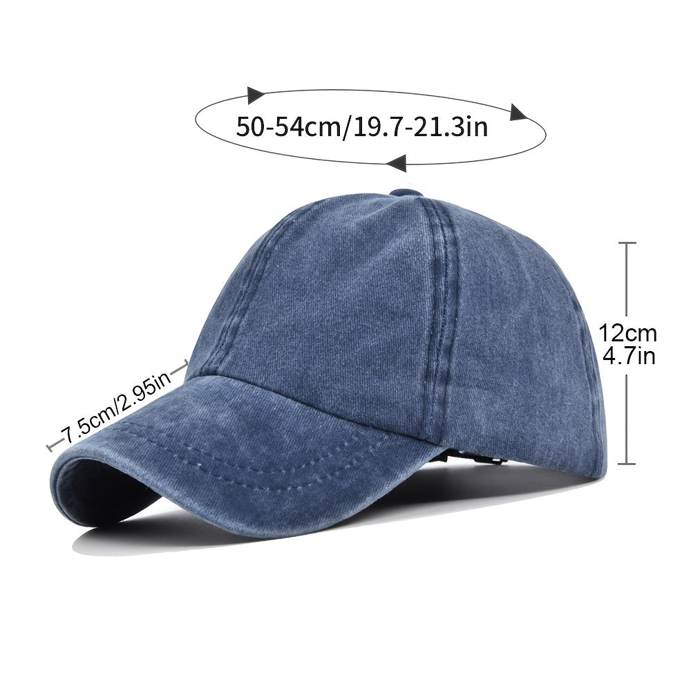 Kids Baseball Cap Adjustable Toddler Hat Multicolor Lightweight Size 2-9 Years