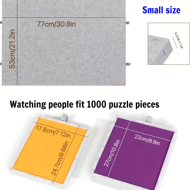 Portable Puzzle Mat Set 2 in 1 Puzzle Mat Set with Stand & Cover