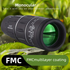 HD Monocular Telescope Lightweight Portable Adult Outdoor BAK4 Prism