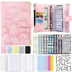 Waterproof Portable A6 Marbled Notebook Budget Book
