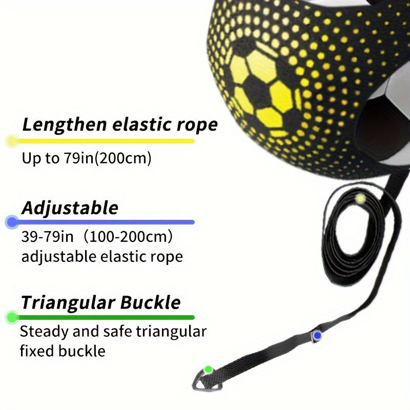 Adjustable Elastic Football Kick Trainer for Single Practice