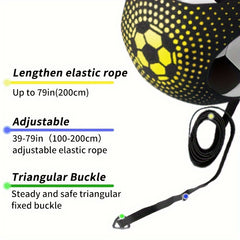 Adjustable Elastic Football Kick Trainer for Single Practice