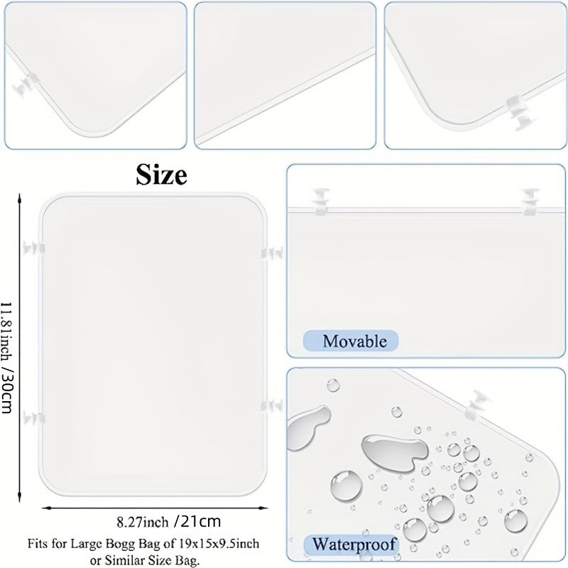 Summer Beach Bag Divider Reusable Plastic Divider For Travel Tote Handbag