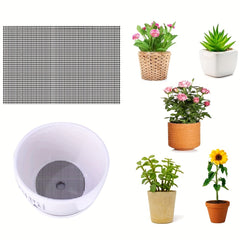 5pcs 20 Rectangular Flower Pot Bottom Mesh Mat Leak-proof Soil Breathable Plasti