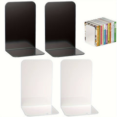Metal Bookends with Anti Slip Pads for Books Magazines DVDs