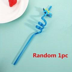 Eco Kids' Straws Fun Cartoon Designs Parties & Everyday Use